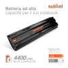 Batteria subtel® MT06 / LV953AA per notebook HP Pavilion DM1 4000 / HP mini 200/210 Affidabile ricambio da 4400mAh Sostituzione ottimale per computer portatile laptop HP