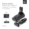 BG-E13 Batterigrep for Canon EOS 6D Kameraer – LP-E6 Vertikalt Portrettgrep