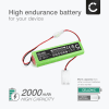 Batteri for Hitec Optic Sport, Hitec Optic PRO 2000mAh fra CELLONIC