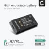 Batteri for Motorola Zebra MC3300 MC3200 MC32N0 MC32N0-S 5200mAh fra CELLONIC