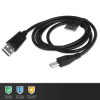 2x USB Kabel for Oukitel WP13, WP12 Pro, WP8 Pro, WP6, K10000, K10000 Pro, K3 - 1m Ladekabel 1A USB Ledning PVC Datakabel svart
