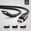 USB Kabel compatibel met Logitech Craft / MX Master 3 / MX Keys / MX Anywhere 3 - 1m Oplaadkabel 3A Laad Snoer Nylon Datakabel zwart