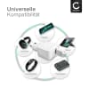 4x Port USB Ladegerät für 5V / 1A, 1000mA mit 5W - 1A, USB Schnellladegerät USB Netzteil für Steckdose USB Ladestation Ladestecker