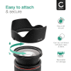 EW-88C Kamera Ø 105mm Solblender for Canon EF 24-70mm f/2.8L II USM – Plast Bajonett Solblender fra CELLONIC