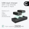 2x NP-F750 Batteries for Sony HDR-FX7 HDR-FX1 HDR-FX1000 DSR-PD150 GV-HD700 DSR-PD170 GV-HD700E Camcorder 2600mAh NP-F550 Battery Replacement + USB LCD Dual Charger
