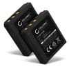 2x Batteri for Traveler DC-8600 DC-XZ6 DC-8300 DC-8600 DC-X5 DC-8500 Maginon DC-8300 DC-8600 DS-8330 02491-0028-01 (1250mAh, 3.7V) fra CELLONIC