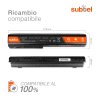 Batteria subtel® GA08 per notebook HP Pavilion dv7-1000 / dv7-2000 / dv7-3000 / Pavilion dv8-1000 Affidabile ricambio da 6600mAh Sostituzione ottimale per computer portatile laptop HP