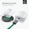 subtel Case Cover for Apple AirPods AirPods 2 Cases - Protective Plastic Soft Shell Charging Case Skin Portable & Shockproof Slim Anti-Slip - White