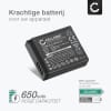 DMW-BLH7 Battery for Panasonic Lumix DMC-GF7, DMC-GX7, DMC-GM1, DMC-GM5, DMC-LX15, DC-GX800 650mAh Camera Battery Replacement