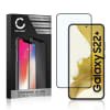 Skjermbeskytter glass Samsung Galaxy S22 Plus (3D Case-friendly, 9H, 0,33mm, Full Glue) Herdet Glass