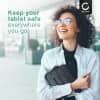 CELLONIC Nettbrettveske 10.1 tommer Universal Nylon Sort - Beskyttelse til nettbrett med anti-støt-bobler, vannavstøtende | Etui