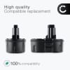2x Batteri for Dewalt DC618 / DC618KB / DC618KN, DC390 / DC390KB / DC390KL / DC390N, DC390 3Ah fra CELLONIC