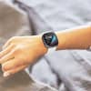 subtel Protective Case & Screen Protector for FitBit Versa 3 / Sense 9H Tempered Glass GPS Smart Watch Cover Smartwatch Bumper Case Frame - Grey