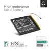 Batteri for PocketBook Touch Lux 3, 626, 632, 627, 615, 630 Fashion, 626 Plus, 632 Plus, 306070PL 1450mAh fra CELLONIC