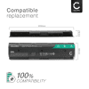 Batteri for HP Pavilion 17-E, 14-E, Envy 17t-J, M6-N, 15-J, M7-j000, Pavilion 15-E, P109, PI06, PI09 4400mAh 10.8V fra CELLONIC