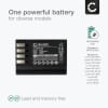 2x Batteri for Panasonic Lumix G9 GH5 II GH5S GH6 S5 S5K DMW-BLK22 Kameraer 2250mAh fra CELLONIC