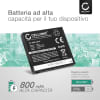 Batteria CELLONIC® SHELL01A per telefono Doro PhoneEasy 612 / 610 / 605 / 409 / 410 gsm Ricambio affidabile da 800mAh per il tuo cellulare smartphone