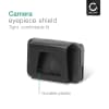 CELLONIC® Zoeker oogschelp: Eyeshell vervanging/ reserve opzetstuk compatibel met Nikon D100 D200 D300 D3000 D300S D3100 D3200 D40x D50 D5000 D5100 D5200 D5300 D60 D600 D610 D70 D7000 D70s D7100 Eyecup Viewfinder camera oculaire bescherming tegen strooilicht