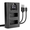 USB Dual Charger (AHDBT-901) for GoPro Hero 9, Hero 10, Hero 11 + 1m + USB Cable from CELLONIC