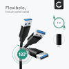 USB Kabel voor Fuji FujiFilm X-T3 FujiFilm X-T30 FujiFilm GFX 50R GFX100 - 1,0m Oplaadkabel 3A Camera foto PVC Datakabel zwart