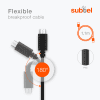 subtel® Micro USB SatNav Charger for Garmin Edge 520 Plus, 820, 1000, 1030 / Dashcam 55 / Zumo 595 / Approach / Dezl 760 Sat Nav GPS Navi Charging Cable and Plug UK Adapter 1.1m Lead