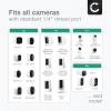 Camera Bracket Mount for Arlo, Ring, Blink, Eufy, Reolink, Wyze, Zumimall 1/4