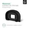 CELLONIC Øyemusling for Canon EOS 1D EOS 1Ds EOS 1Ds Mark II – EC / EC-II Silikon Erstatning, Antirefleks EVF Øyestykke, Søkerdeksel, Beskyttelseshette