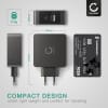 Cargador USB pared para Samsung, Apple, Huawei, Xiaomi, Sony, ... con USB PD Power Delivery 30W - 5.4A, cargador rápido USB Adaptador enchufe USB para tomas EU Estación de carga USB Adaptador de corriente