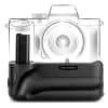 Impugnatura Battery Grip BG-3D per fotocamera Sony Alpha 6000, Alpha 6400 camera grip NP-FW50 accessorio multifunzione per fotografia verticale, grammi