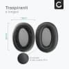 Kit di 2 cuscinetti di ricambio per apparecchi auricolari, cuffie headset Sony WH-H910N paraorecchie, earpads, sostituzione spugnette con comoda imbottitura