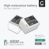 2x Batteri for EZVIZ C3A 5500mAh fra CELLONIC