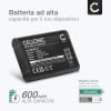 Batteria DB-80 per fotocamera Ricoh R50 Affidabile ricambio da 600mAh, marca CELLONIC®