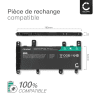 Batterie de rechange pour ordinateurs portables ASUS K756U / R753UX / X756UX - 5000mAh 7.6V