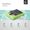 Batteri for DeTeWe Outdoor 8000, Simvalley PX-1755, PX-1761 700mAh fra subtel