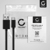 USB C Type C Kabel für Sony Xperia 1 II, III, Xperia 5 II, III, Xperia 10 II, III XZ2, XZ3, XZ1 Compact Handy Ladekabel - 1m 3A PVC schwarz - Datenkabel für Smartphone