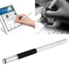 Touchpenna och kulspetspenna 2-i-1 för surfplattor,eReaders, smartphones, touch-skärmar - touchscreen-penna i silver tidlös design med kulspetspenna och pekpenna i ett - passar bla. Apple iPad, Samsung Galaxy tab, Amazon Kindle m.fl.