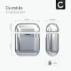 Lomme for AirPods 1, AirPods 2 - TPU, sølvfarget shell pocket tasker