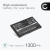 Battery for Yealink W59R, W56H, W76P, W79P, W60P, W56P, W77P YL-5J, W56-BATT (1300mAh, 3.7V) from CELLONIC