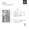 2XCELLONIC USB C Charger 20W, 2 Port Charger USB Fast Charger for iPhone 15, iphone 14, Samsung 23, Huawei, Xiaomi, smarttelefon, nettbrett, høyttalere, hodetelefoner og mye mer