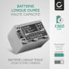 2x Batterie 1360mAh pour appareil photo Sony HDR-HC3 DCR-HC26 HC20 - Remplacement modèle NP-FP50 NP-FH50 FH30 FH70