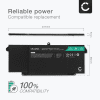 Batteri for Dell Latitude 7420, 7320, 7520, 13 5320, 7320 2-in-1, Dell 7FMXV, 4M1JN, 9JM71 3600mAh 11.4V fra CELLONIC