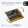 Batteri for Visonic B3G-220, BGS-220, Transmitter VLE-320 - LIB2A6 (2700mAh) reservebatteri