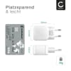 4x Port USB Ladegerät für 5V / 1A, 1000mA mit 5W - 1A, USB Schnellladegerät USB Netzteil für Steckdose USB Ladestation Ladestecker