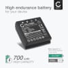 1x Batteri for HBC Radiomatic Eco, Linus 6, 4, Spectrum 1, 2, A, B, FBFUB09N, FUB 9NM 6V, FUB9NM, Micron 4, 6, Technos 700mAh 6V fra CELLONIC