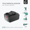 Batteria 6.25455, 6.25468,6.25457, 6.25469 per attrezzo Metabo BS18,BS 18 Li,SB 18 L,BS 18 LT BL, BS 18 LT, GA 18 LTX Affidabile batteria di ricambio da 3Ah ioni di litio senza effetto memoria per utensili Metabo