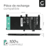 Batterie de rechange pour ordinateurs portables ASUS A455LA, X455LA, Notebook X Series X455LF, X455LB, X455LJ, X455LN, C21N1401 - 4850mAh 7.6V