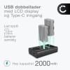 2x Batteri for Nikon D90 D700 D300 D900 D100 D200 D300S D50 D70 D70s D80 kamera - Reservebatteri EN-EL3a EN-EL3e EN-EL3 2000mAh + USB Dobbel Batterilader MH-18a, Kamerabatteri Lader