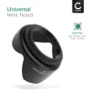 CELLONIC® Ø 67mm Lens Hood for Ø 67mm Plastic Screw-in Flower / Tulip / Petal Sun Shade