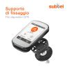 subtel® Supporto per ciclocomputer Garmin Edge 1040, 1030, 830, 530 / Sigma Sport Rox 12.0, Rox 4.0 / Bryton Rider 750 / Mio Cyclo / iGPSPORT fissaggio di GPS su cannotto manubrio, nero, kit di attacco con adattatore