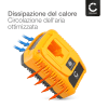 Caricabatteria DW9116, DE9310, DC9310, DE9135 compatibile per batterie DeWalt 7.2V-18V Ni-MH & Ni-Cd Caricatore di batterie DW9057, DE9057, DE9085 da 7,2V, DW9062, DW9061, DE9036, DE9061, DE9062 e DC9071 DE9037 DE9072 DE9074 DE9075 DE9086 DE9274 DE9501